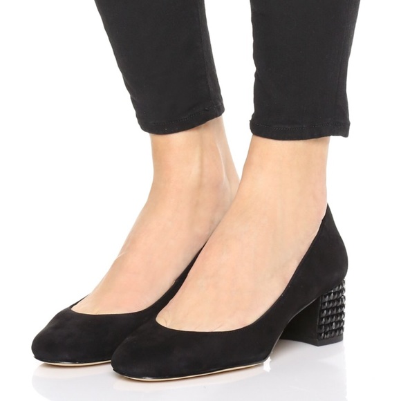 michael kors block heel pumps